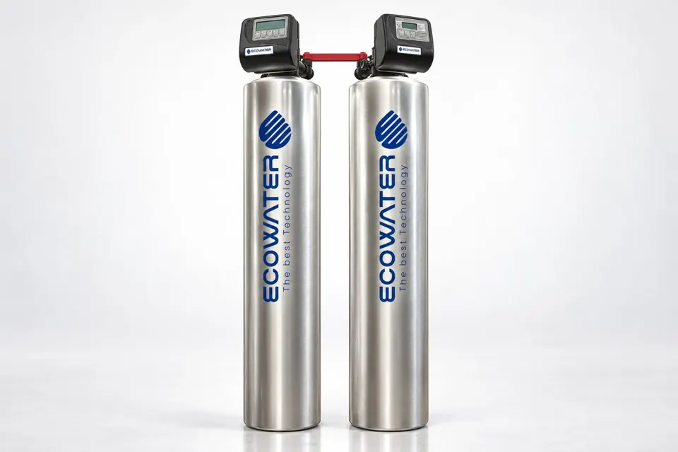 Conjunto de dos sistemas de tratamiento con controles electrónicos
